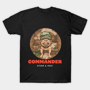 Sauna Commander Sauna Lover T-Shirt